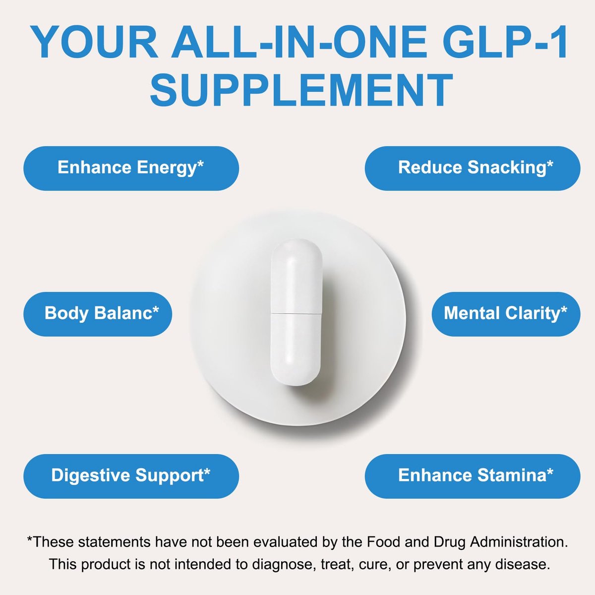GLP-1 Supplement – Multiple Präbiotika & Probiotika für Appetit- und Stoffwechselunterstützung, GLP1 Activate Naturformel – 90 Kapseln