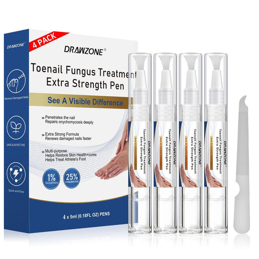 Nagelpilz Behandlung Extra Stark - Fungi Nail Pen, 25% Undecylensäure, gegen eingewachsene Zehennägel, Nagelpilz, gelbe Nägel, beschädigte Nägel, Fußpilz Behandlung extra stark (4 Stück)