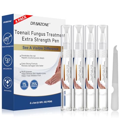 Nagelpilz Behandlung Extra Stark - Fungi Nail Pen, 25% Undecylensäure, gegen eingewachsene Zehennägel, Nagelpilz, gelbe Nägel, beschädigte Nägel, Fußpilz Behandlung extra stark (4 Stück)