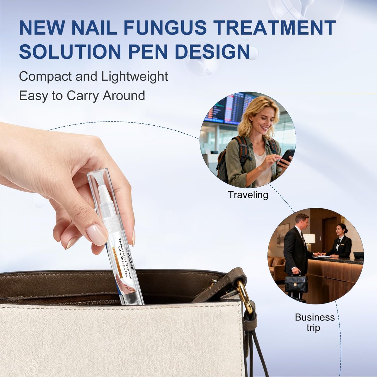 Nagelpilz Behandlung Extra Stark - Fungi Nail Pen, 25% Undecylensäure, gegen eingewachsene Zehennägel, Nagelpilz, gelbe Nägel, beschädigte Nägel, Fußpilz Behandlung extra stark (4 Stück)