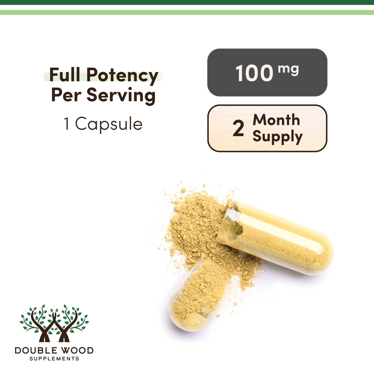 Liposomales CoQ10 Supplement für Antioxidantien- und Energieunterstützung (100 mg pro Portion, 60-Tage-Vorrat), drittanbietergetestet, vegan, nicht-GVO von Double Wood