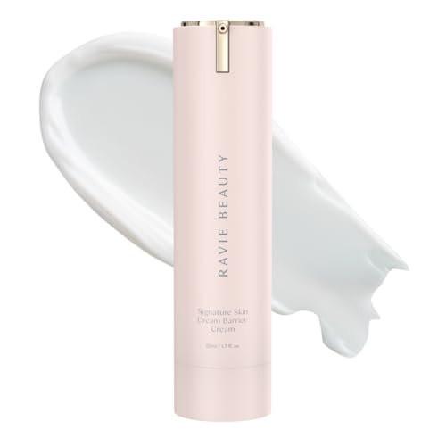 Ravie Beauty Signature Skin Dream Barrier Cream – Feuchtigkeitsspendende Gesichtscreme mit Peptiden, Ceramiden & Niacinamid, schnell einziehend, für empfindliche Haut geeignet, Primer-Finish, 50 ml