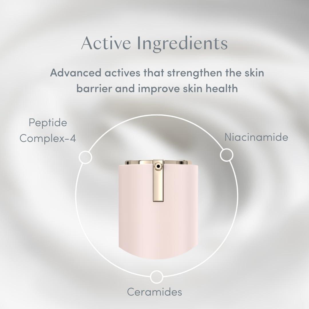 Ravie Beauty Signature Skin Dream Barrier Cream – Feuchtigkeitsspendende Gesichtscreme mit Peptiden, Ceramiden & Niacinamid, schnell einziehend, für empfindliche Haut geeignet, Primer-Finish, 50 ml