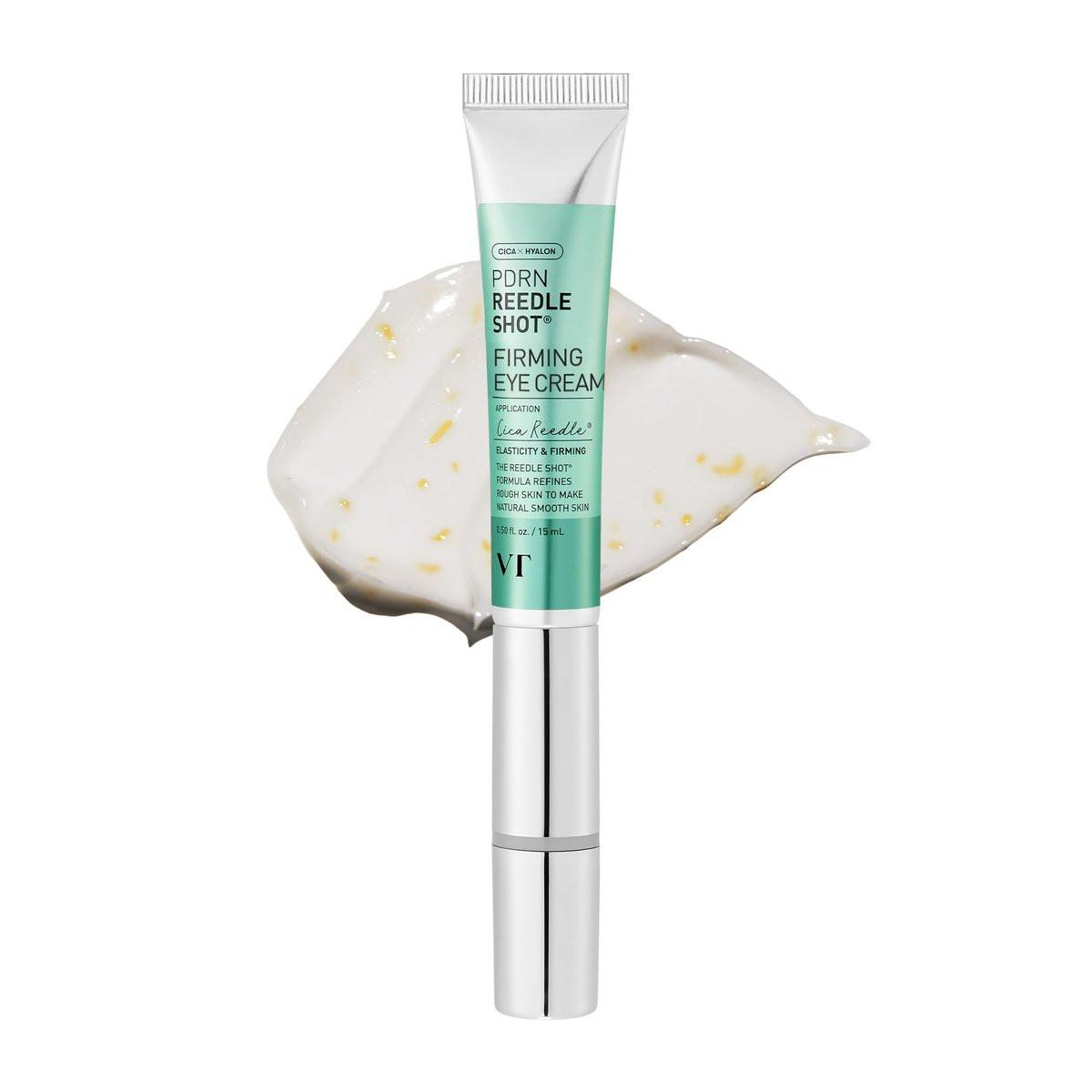 VT COSMETICS PDRN Reedle Shot Firming Eye Cream - 15ml - Ultra-Micro Vibration Augencreme für Festigkeit & Elastizität, gezielte Faltenpflege, PDRN Kollagen, Koreanische Hautpflege