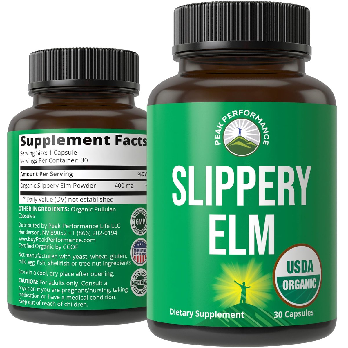 USDA Bio-Rotulme für Frauen & Männer – Vegane Kapseln mit mikronisiertem Rotulmenrindenpulver für Verdauung, Blähungen & Darmschleimhaut – Natürliches Mucilage zur Beruhigung von Hals & Atemwegen