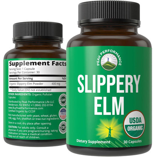 USDA Bio-Rotulme für Frauen & Männer – Vegane Kapseln mit mikronisiertem Rotulmenrindenpulver für Verdauung, Blähungen & Darmschleimhaut – Natürliches Mucilage zur Beruhigung von Hals & Atemwegen