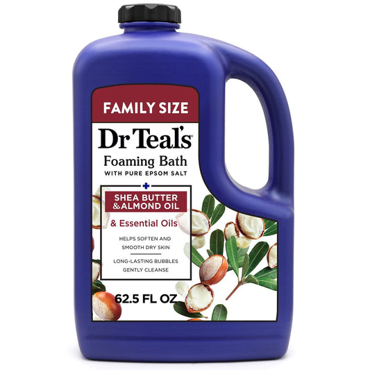 Dr Teal's Schaumbad mit reinem Bittersalz, Sheabutter & Mandelöl, 62,5 fl oz