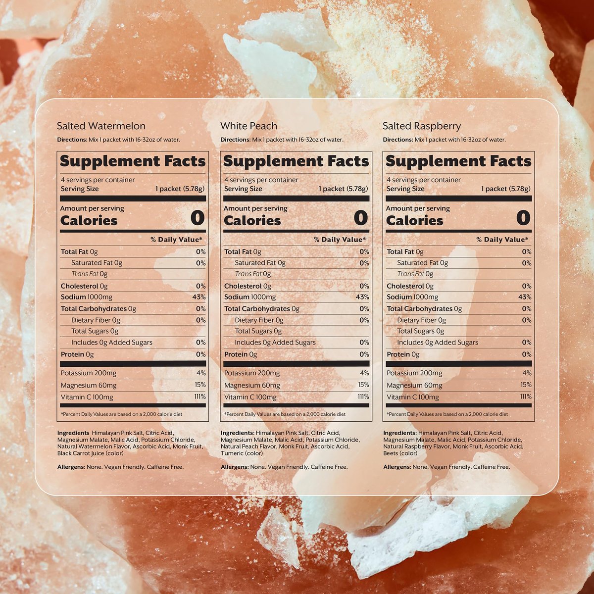 ProMix Nutrition Electrolytes Pulver Hydrationspackungen - Himalaya-Salz, Magnesium, Kalium, Vitamin C - Sortenpackung, leicht gesüßt - 12 Portionen (12er-Pack)
