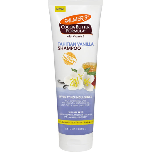Palmer's Cocoa Butter Formula Tahitian Vanilla Haarshampoo, 10,6 Fl Oz – Feuchtigkeitsspendendes & pflegendes Shampoo mit Vitamin E & Akazienhonig für Glanz, Geschmeidigkeit & Frizz-Kontrolle, für alle Haartypen