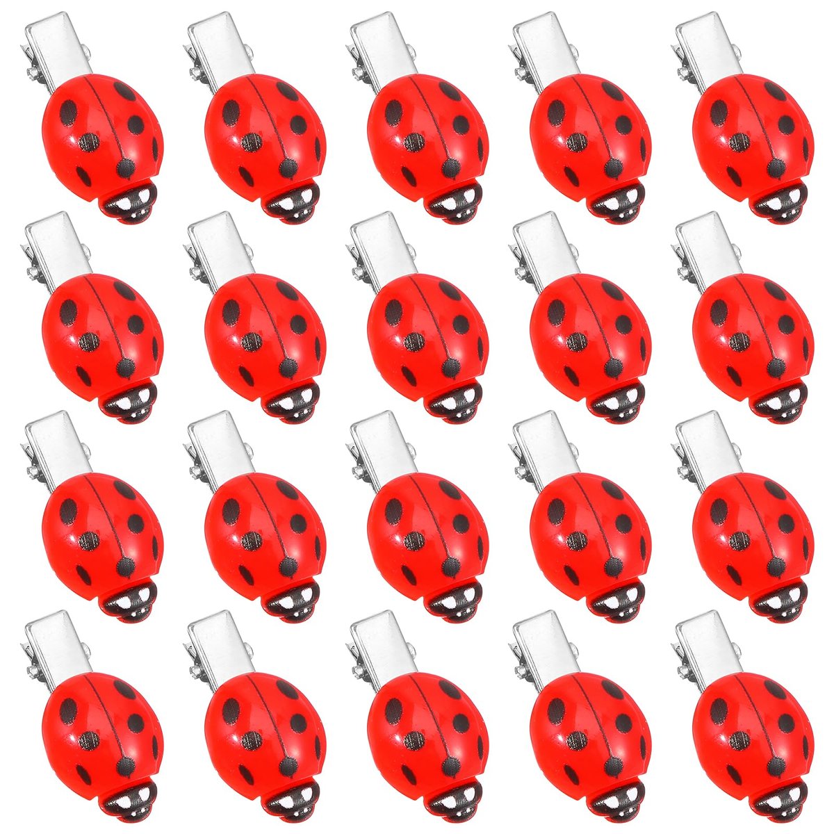 20 Stück Marienkäfer Haarspangen – Süße Tier-Haarspangen für Teenager & Frauen, lustige Ladybug Barrettes, dekorative Accessoires für Schulanfang, Halloween, Cosplay & Mottopartys