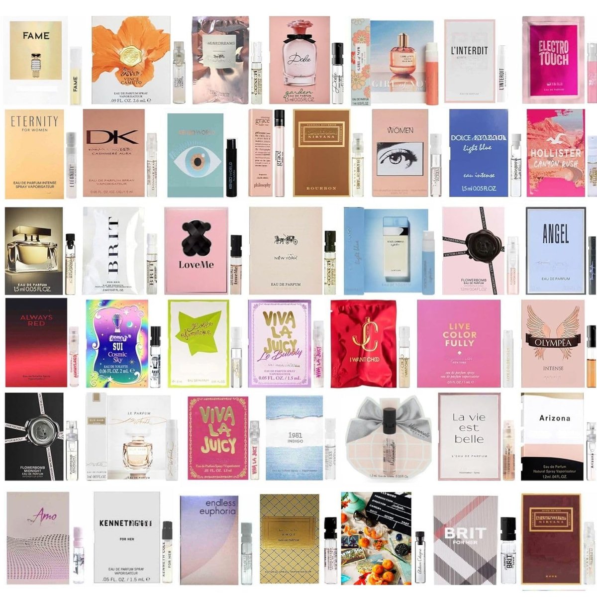 Tradeberry Parfüm-Sampler-Set für Frauen – 10 hochwertige Designerdüfte in Probegrößen