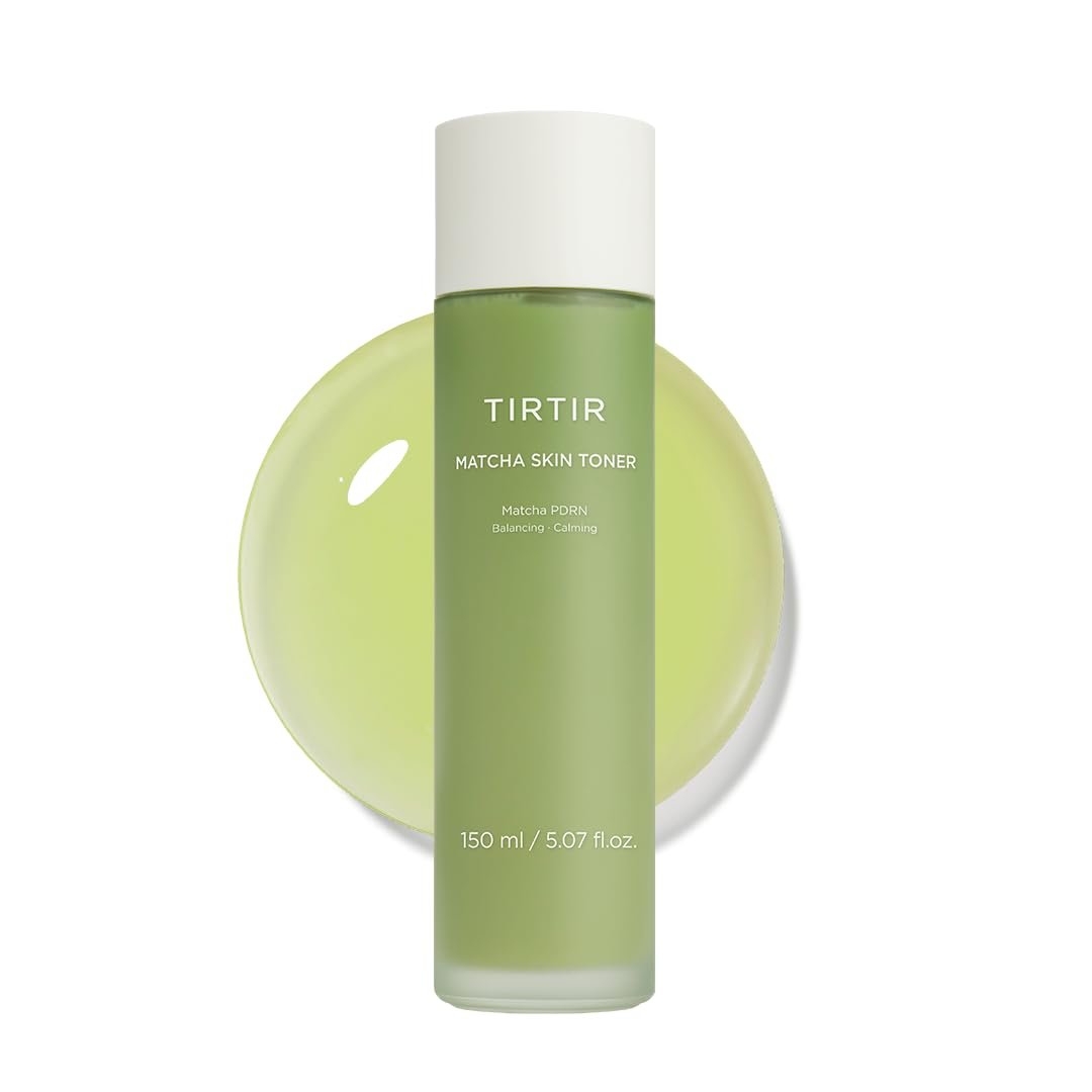 TIRTIR Matcha PDRN Skin Toner 5,07 Fl Oz | Beruhigendes koreanisches Gesichtswasser für empfindliche Haut, Anti-Rötungen, feuchtigkeitsspendend
