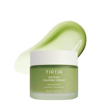 TIRTIR Matcha PDRN Beruhigende Creme 50 ml | 24h Feuchtigkeitsspendende Koreanische Tägliche Hautpflege für Empfindliche bis Alle Hauttypen