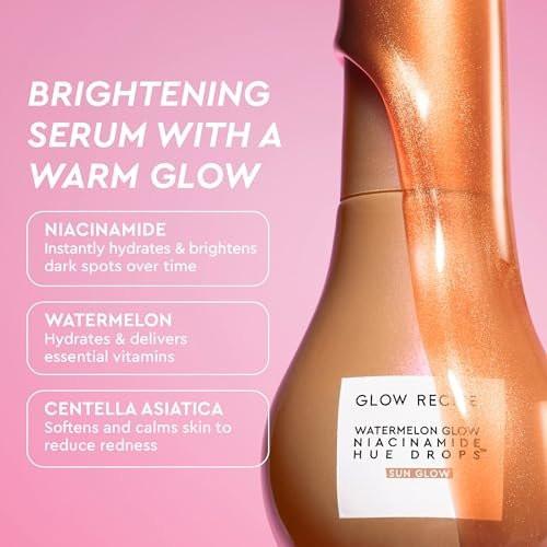 Glow Recipe Best of Glow Hues Kit – Reiseset mit Hue Drops Sun Glow, Dewy Flush Blush & Glass Balm Lippenpflege (3-teilig)