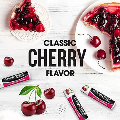 ChapStick Lippenbalsam im Großpack, Klassische Kirsche 12er-Pack – Feuchtigkeitsspender für trockene Lippen, 0,15 Unzen pro Stück