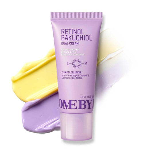 SOME BY MI Retinol Bakuchiol Dual Cream – 1,69 oz (50 ml) – Koreanische Kollagen- und Retinol-Gesichtsfeuchtigkeitscreme für Glasglanz – Barriereschutz und Pflege mit Niacinamid, Panthenol und Vitamin E – Koreanische Hautpflege