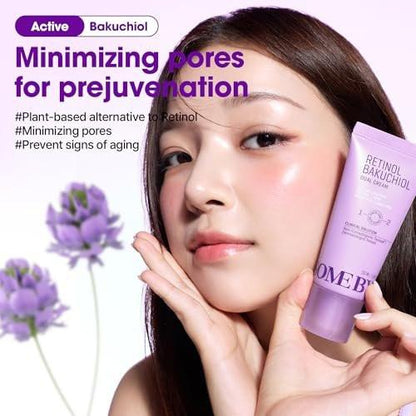 SOME BY MI Retinol Bakuchiol Dual Cream – 1,69 oz (50 ml) – Koreanische Kollagen- und Retinol-Gesichtsfeuchtigkeitscreme für Glasglanz – Barriereschutz und Pflege mit Niacinamid, Panthenol und Vitamin E – Koreanische Hautpflege