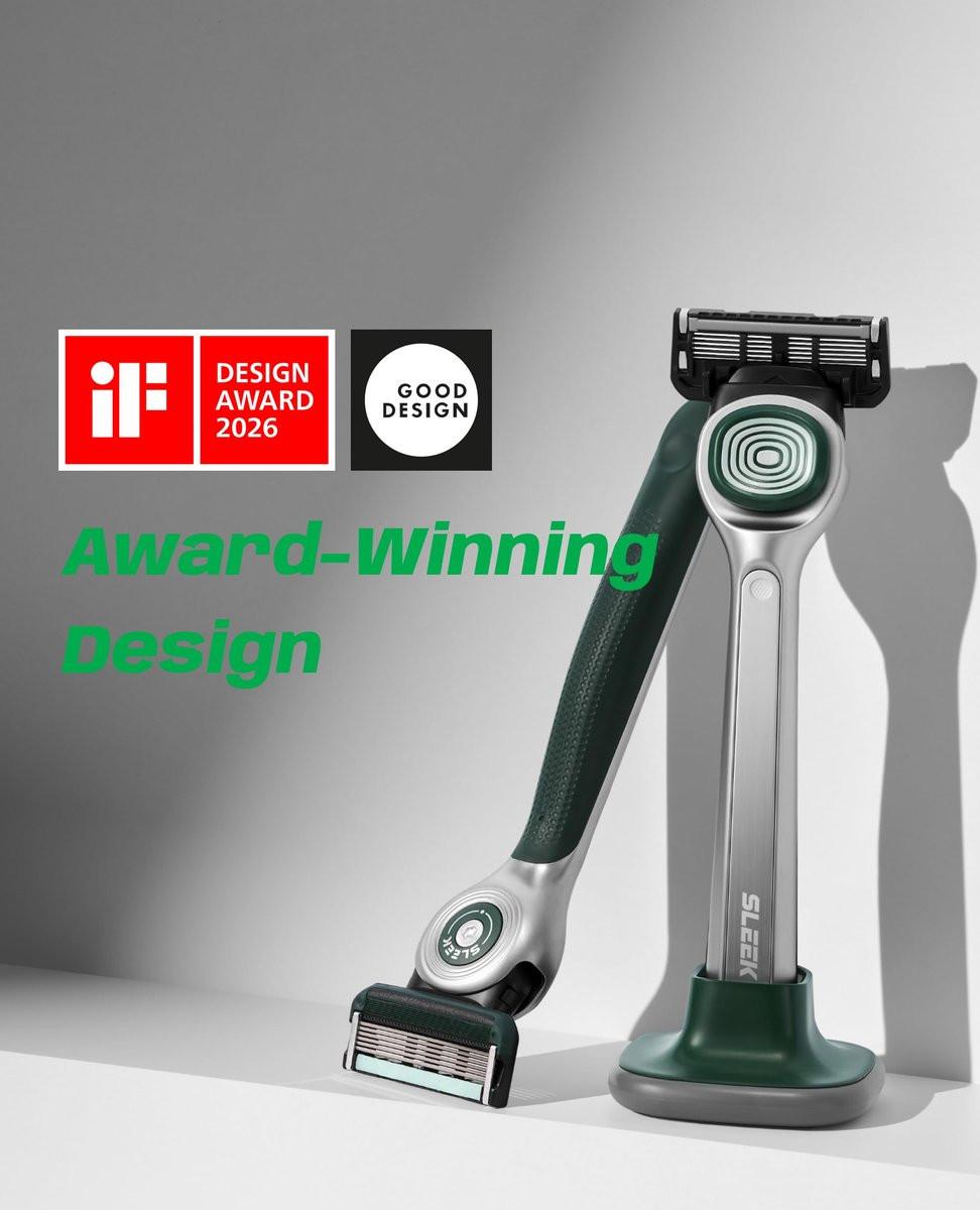 DORCO SLEEK 6-Klingen-Rasierer für Herren mit 7 Ersatzklingen | Herrenklingenrasierer mit Griff und glatten Rasierklingen | Herrenrasierer mit Multi-Flex-Technologie