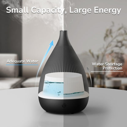 Ultraschall-Aroma-Diffuser mit LED-Nachtlicht & Auto-Abschaltung – BPA-frei, leise, für ätherische Öle (Schwarz)