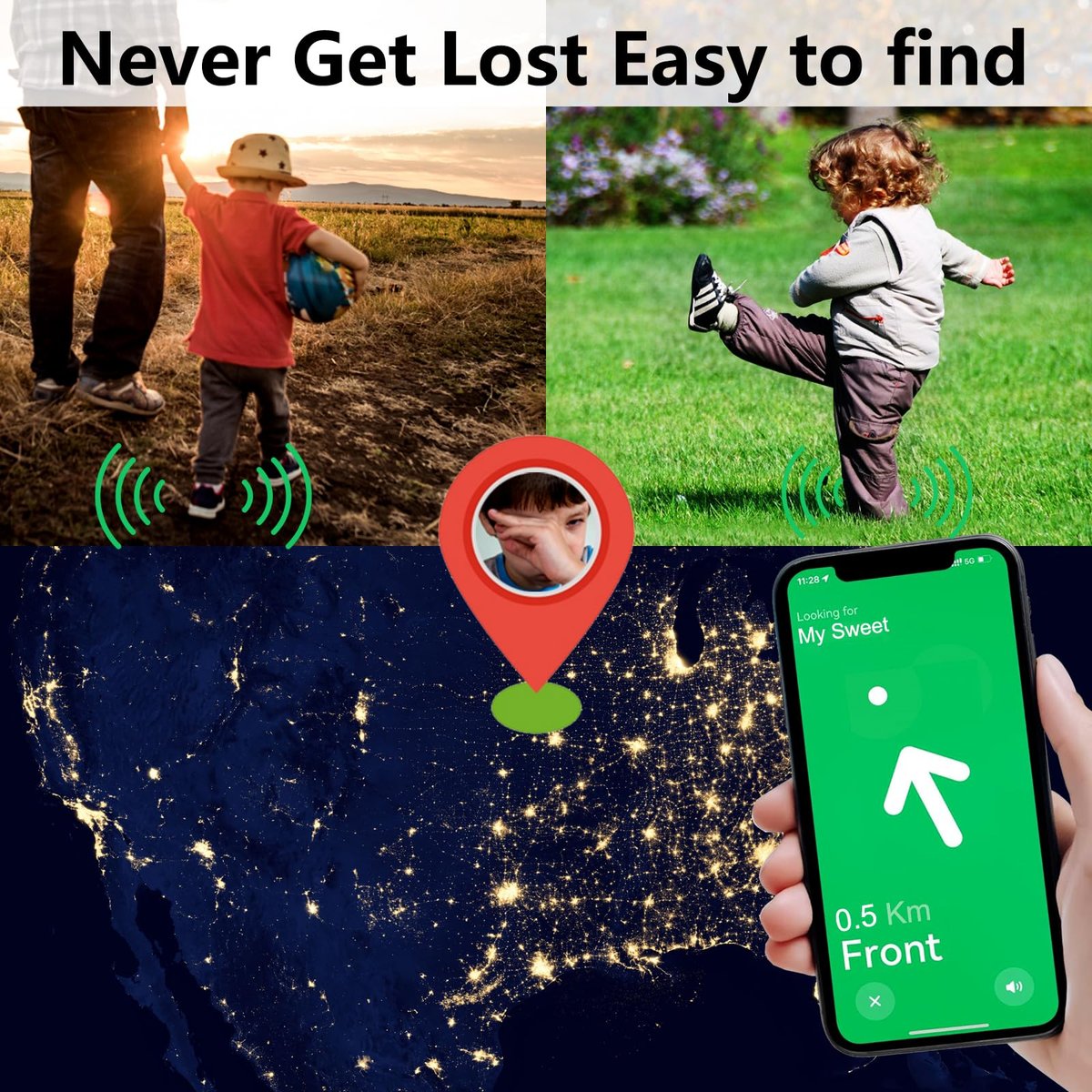 Edvbela Einlegesohlen für Airtag Versteck, Tracker-Geräte-Case für Kinder, Erwachsene und Senioren, Bequeme Schuheinlagen, Pink (6,89-7,48 Zoll 10-12 Kleinkind)
