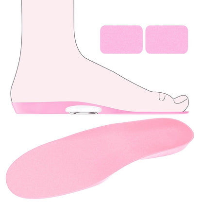 Edvbela Einlegesohlen für Airtag Versteck, Tracker-Geräte-Case für Kinder, Erwachsene und Senioren, Bequeme Schuheinlagen, Pink (6,89-7,48 Zoll 10-12 Kleinkind)