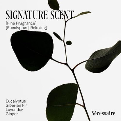 Nécessaire The Body Duo (Eucalyptus) Pflegeset für Damen + Herren – Duschgel 500 ml + Körperlotion 450 ml, Mehrfach-Öl Duschreiniger + Multi-Peptid Körperfeuchtigkeitscreme, nicht komedogen