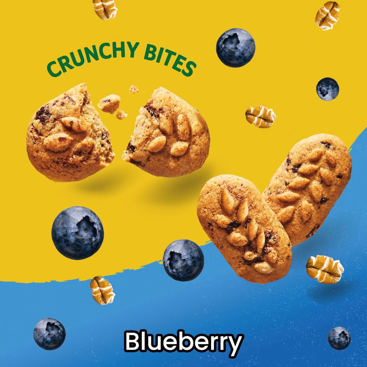 belVita Bissengröße Snacks, Blaubeer-Knusperhäppchen, 6 x 142g Beutel