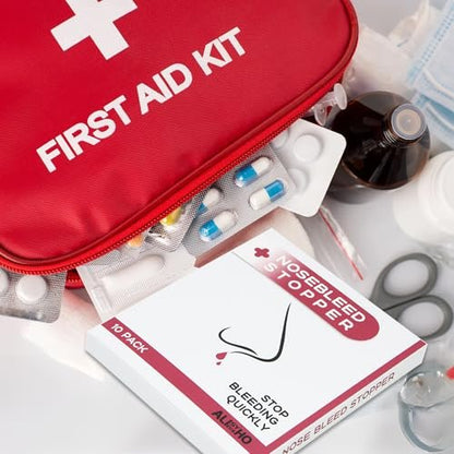 10er-Pack Nasenbluten-Stopfen – einzeln verpackt, tragbar, super saugfähig, hilft schnell und schmerzfrei bei Nasenbluten für Erwachsene und Kinder (10er-Pack)