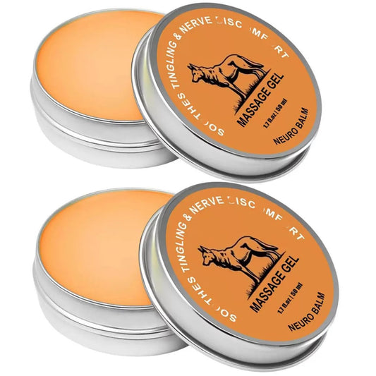 iYanoc 2 Stück Wolf Neuro Balm, Muskel- und Gelenkaufbau-Balsam, natürliche Gelenkpflege, wohltuende Massagecreme, für die Gelenkaktivität im ganzen Körper, tägliche Muskel- und Gelenkpflege