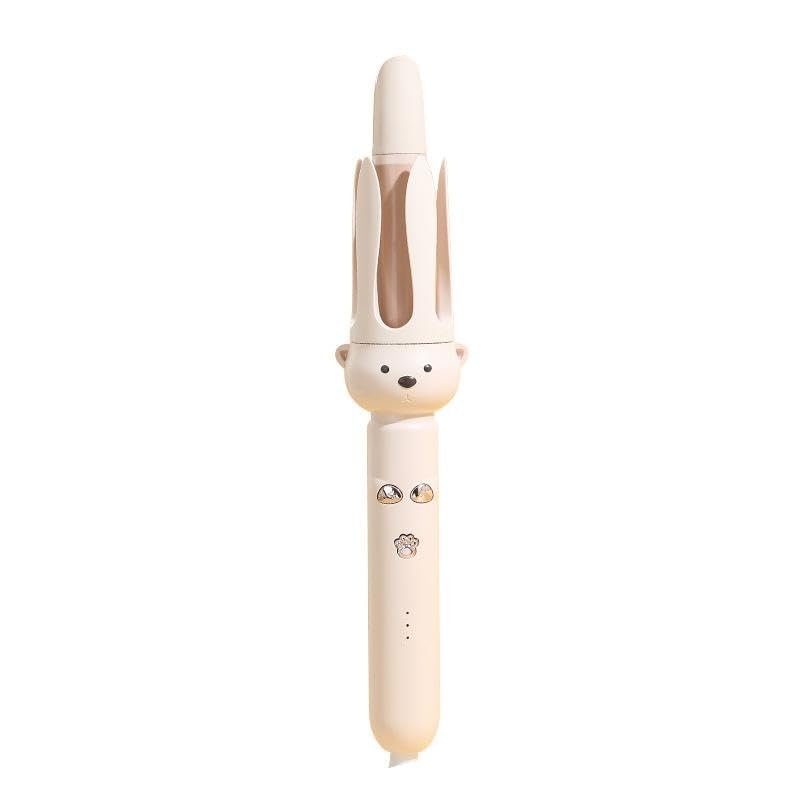 PretiHom Automatischer Rotierender Lockenstab 28 mm - Lockenwickler für Beach Waves, Antiverbrühung, Antiverwicklung, Keramikbeschichtung, Doppelspannung, Haareisen für Frauen, alle Haartypen