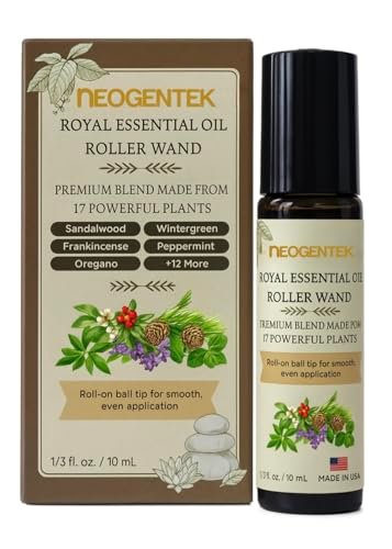 Royal Aches & Pains Essential Oil Blend | Handgefertigte Mischung aus 17 kraftvollen ätherischen Ölen | Hergestellt in den USA | Natürlicher Komfort & Entspannung – Aromatherapie-Roll-on für Muskeln & Gelenke, Kopfschmerzen, Nebenhöhlen – 10ml