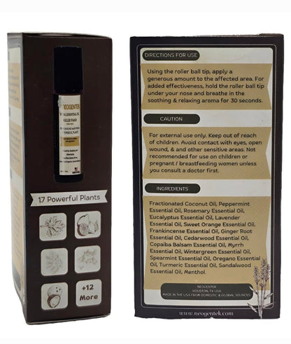 Royal Aches & Pains Essential Oil Blend | Handgefertigte Mischung aus 17 kraftvollen ätherischen Ölen | Hergestellt in den USA | Natürlicher Komfort & Entspannung – Aromatherapie-Roll-on für Muskeln & Gelenke, Kopfschmerzen, Nebenhöhlen – 10ml