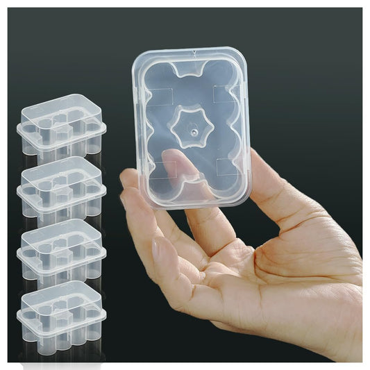 4er-Pack Peptid-Aufbewahrungsbox für den Kühlschrank – 3-ml-Durchstechflaschenhalter, 10 Fächer pro Box, insgesamt 40 Fächer, halbtransparentes Vial-Etui für Insulin und Peptide