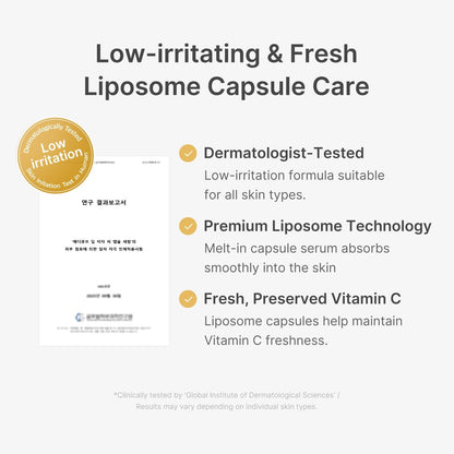 medicube Deep Vitamin C Kapsel Serum – Feuchtigkeitsspendendes Vitamin C Serum für fahle und unebene Haut – Liposomenkapseln für glatte, strahlende Textur – Koreanische Hautpflege 30 ml