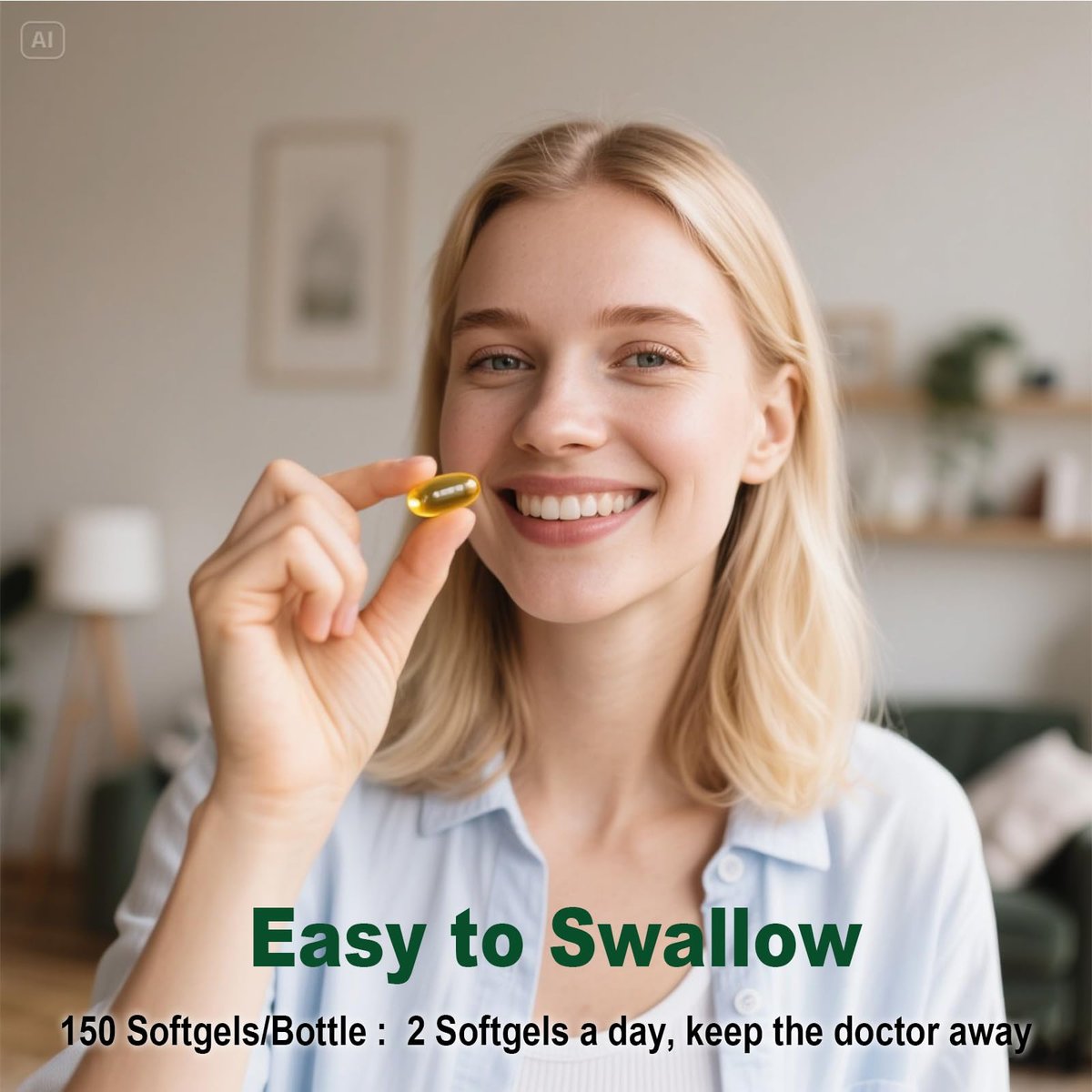 Keszciy 150 Softgels Öl aus Oregano mit Schwarzkümmelöl, 2-in-1 Oregano-Präparat für die Immunabwehr, mit hohem Gehalt an Carvacrol & Thymochinon, Non-GMO, 1 Packung