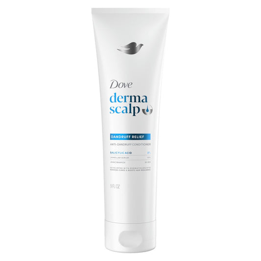 Dove Derma Scalp Anti-Schuppen Conditioner mit Salicylsäure, Lamellar Serum und Niacinamid – 9 fl oz