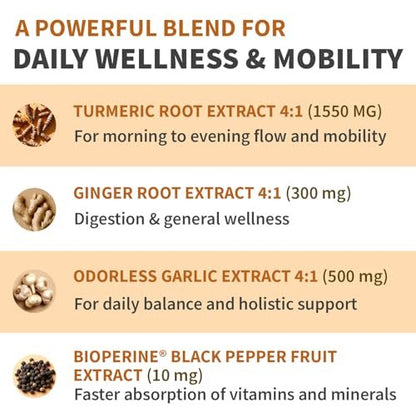 Extra Starkes Kurkuma Kapseln mit 2360 mg Curcumin & Schwarzem Pfeffer – Hochdosiert & Bio-Qualität für Verdauungskomfort & tägliche Unterstützung (120 Kapseln, 1 Packung)