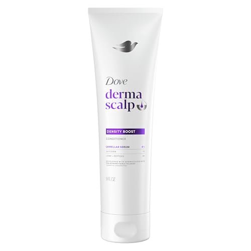Dove Derma Scalp Density Boost Conditioner 240 ml – mit Lamellar Serum, Glycerin, Zink und Peptiden gegen Haarausfall und Haarbruch