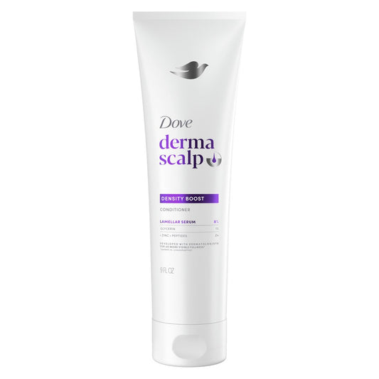 Dove Derma Scalp Density Boost Conditioner 240 ml – mit Lamellar Serum, Glycerin, Zink und Peptiden gegen Haarausfall und Haarbruch