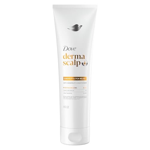 Dove Derma Scalp Anti-Schuppen & Juckreiz Conditioner 1 Stück mit Pyrithion-Zink, Lamellar-Serum und Niacinamid – Beruhigende Pflege für schuppige, juckende Kopfhaut 270 ml