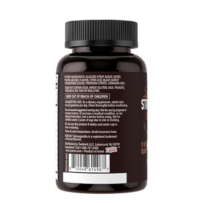 YUM-V'S Pilz-Gummis mit Ashwagandha – 350 mg 10-in-1 Pilzmischung – Löwenmähne, Cordyceps, Reishi, Chaga, Truthahnschwanz, Maitake, Shiitake – Gelatinefrei, vegetarisch – 60 Stück (2 pro Portion)