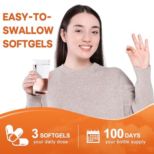 Kürbiskernöl mit Sägepalmenkapseln, 3000mg/Portion, 300 Softgels | Kaltgepresstes, reines natives Öl mit essentiellen Fettsäuren & Phytosterolen | Unterstützt Haar-, Harn-, Blasen- & Prostatagesundheit
