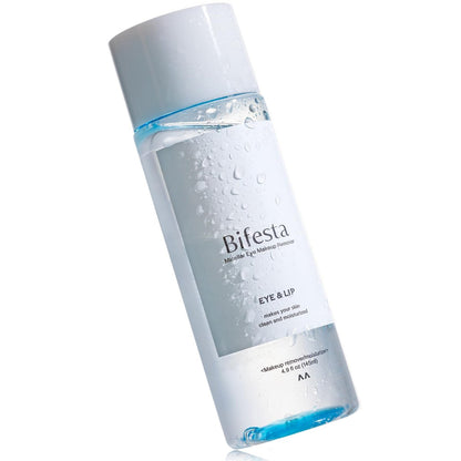 Bifesta Augen- & Lippen-Micellar-Make-up-Entferner 4,9 fl oz (145 ml) – Zweiphasiger wasserfester Make-up-Entferner, nicht fettend, parfümfrei von MANDOM, hergestellt in Japan