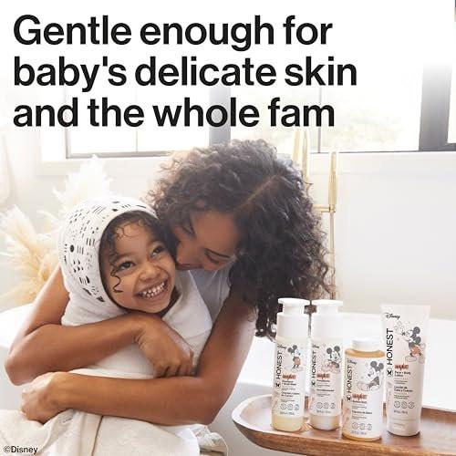 The Honest Company Schaumbad – Sanft genug für Babys, dermatologisch getestet, tränenfrei, hypoallergen, Disney Micky Maus Comfort Sweet Cream, 355 ml