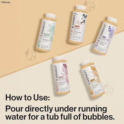 The Honest Company Schaumbad – Sanft genug für Babys, dermatologisch getestet, tränenfrei, hypoallergen, Disney Micky Maus Comfort Sweet Cream, 355 ml