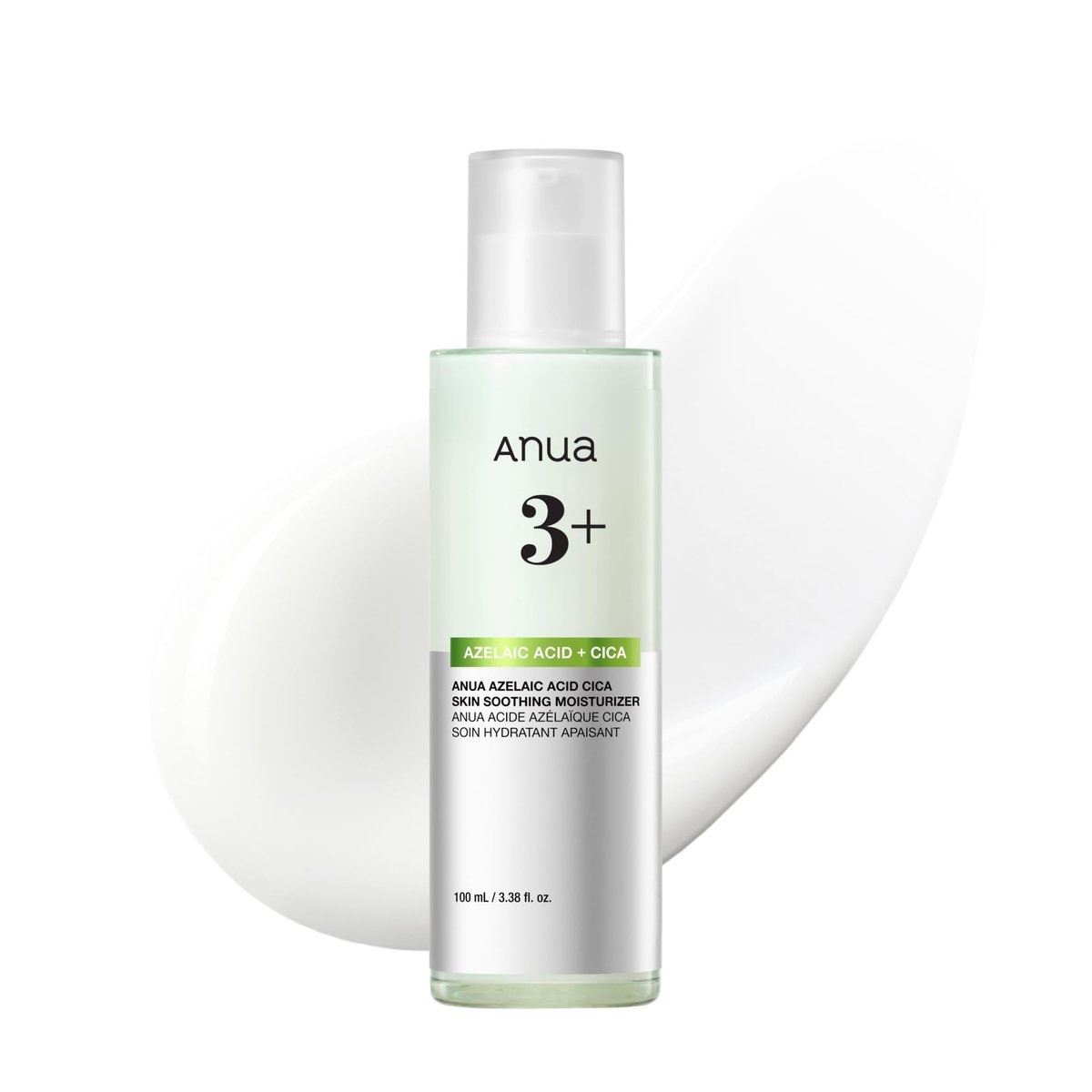ANUA Azelaic Acid CICA Skin Soothing Moisturizer – Leichte & Rötungsmindernde Feuchtigkeitscreme für zu Akne neigende Haut, Duftstofffrei, Koreanische Hautpflege, 100 ml