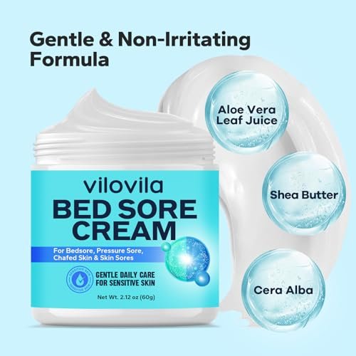 ViloVila Wundcreme gegen Dekubitus (2,12 Unzen) – Schnelle Heilung bei Druckgeschwüren, Wundliegen & Scheuerstellen