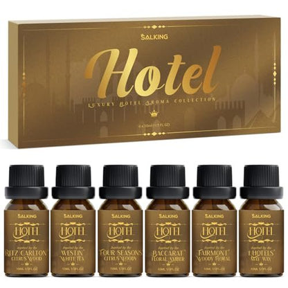SALKING Hotel Diffuser Öl, Luxuriöses Hotel Duftöl Geschenkset, Premium Ätherisches Öl für Diffuser, inspiriert von den beliebtesten 5-Sterne-Düften, Weihnachtsgeschenke