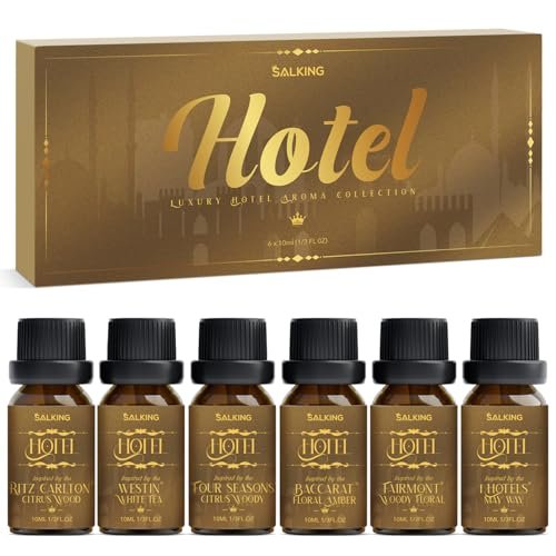 SALKING Hotel Diffuser Öl, Luxuriöses Hotel Duftöl Geschenkset, Premium Ätherisches Öl für Diffuser, inspiriert von den beliebtesten 5-Sterne-Düften, Weihnachtsgeschenke