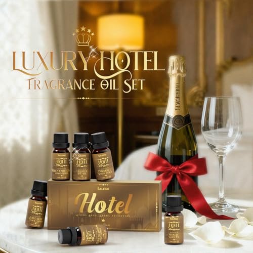 SALKING Hotel Diffuser Öl, Luxuriöses Hotel Duftöl Geschenkset, Premium Ätherisches Öl für Diffuser, inspiriert von den beliebtesten 5-Sterne-Düften, Weihnachtsgeschenke